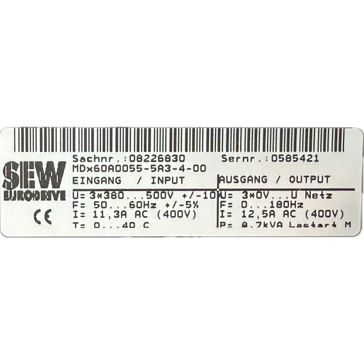 SEW MDV60A0055-5A3-4-00-4
