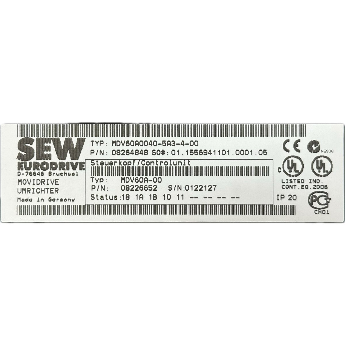 SEW MDV60A0040-5A3-4-00-3