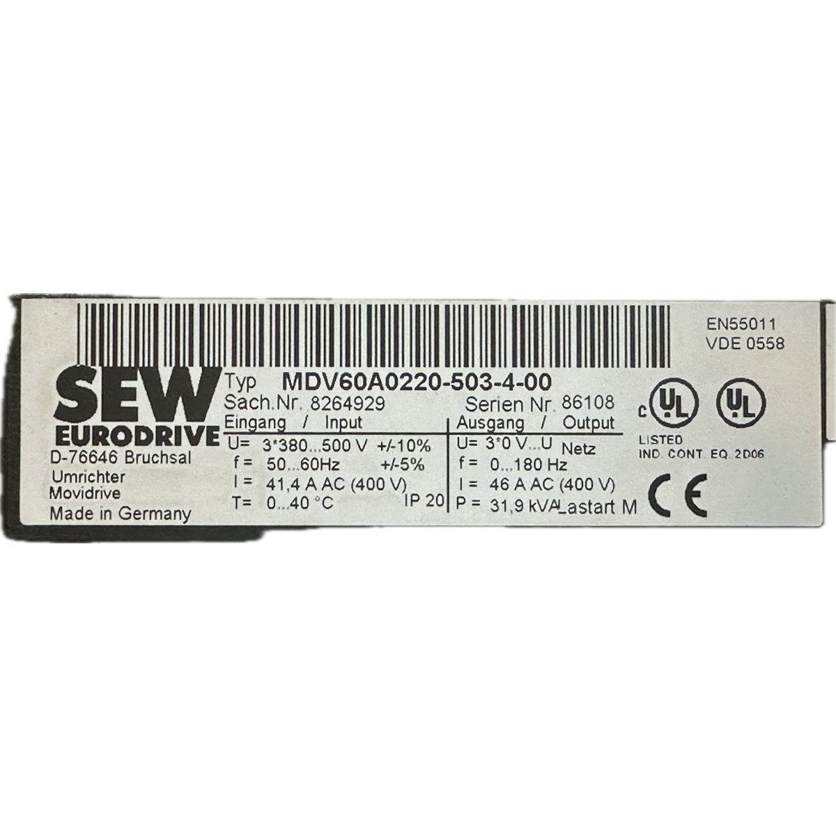 SEW MDV60A0220-503-4-00-4