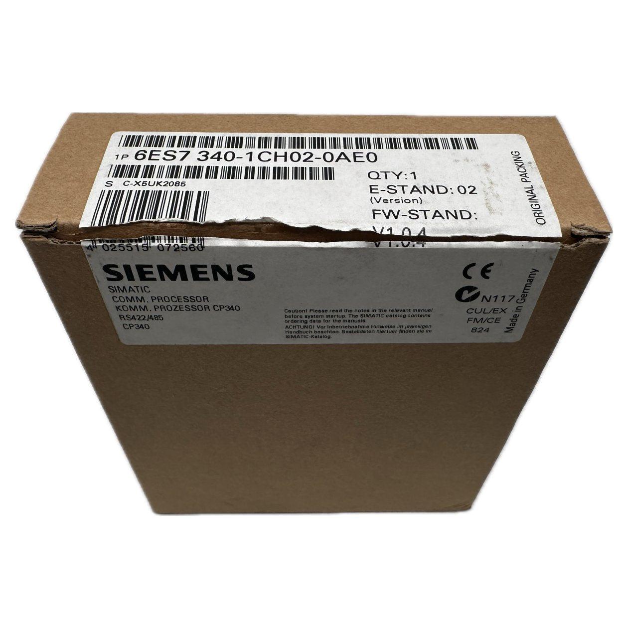Simatic S7 Siemens 6ES7 340-1CH02-0AE0 6ES7340-1CH02-0AE0 E2_4