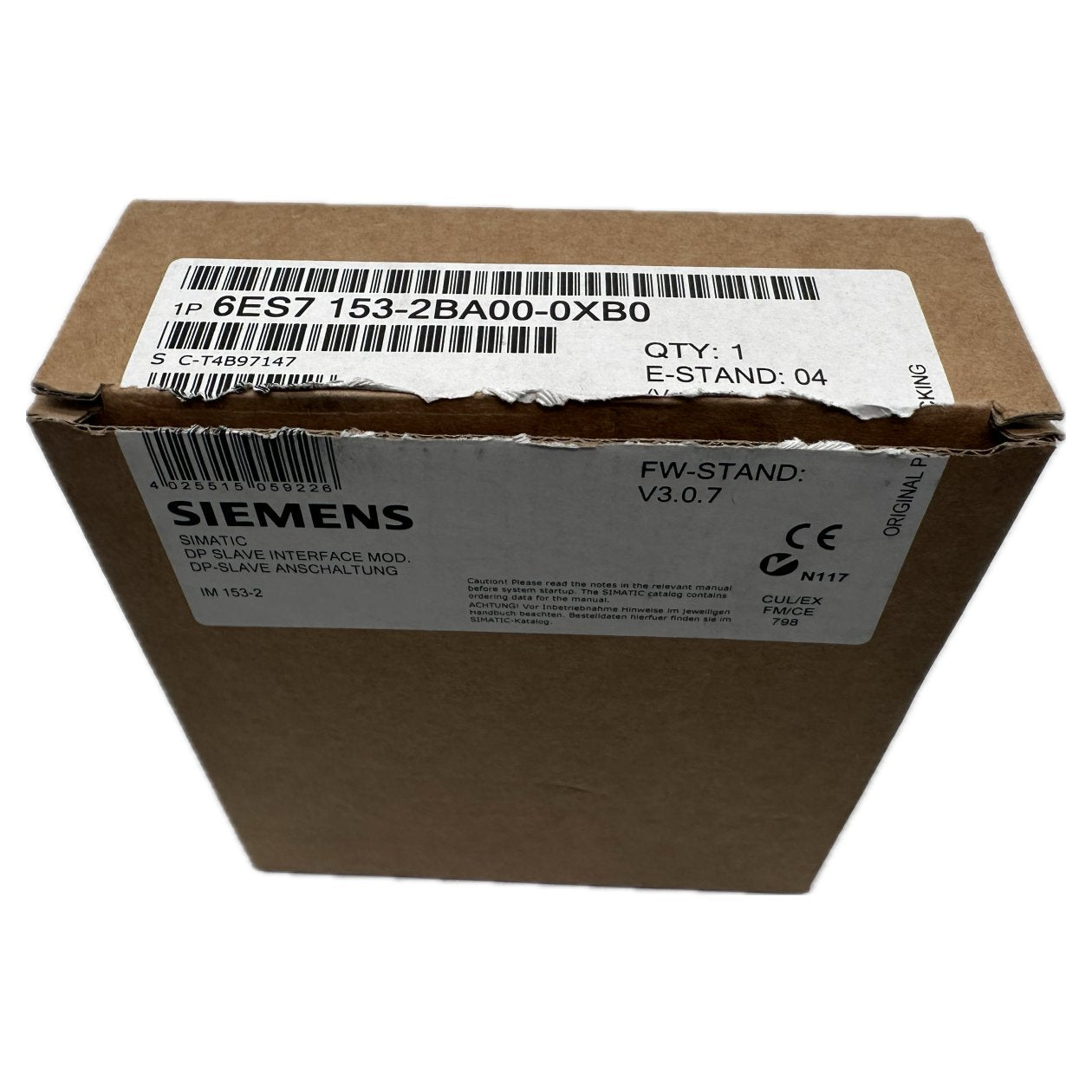 Simatic S7 Siemens 6ES7 153-2BA00-0XB0 6ES7153-2BA00-0XB0 E4_4