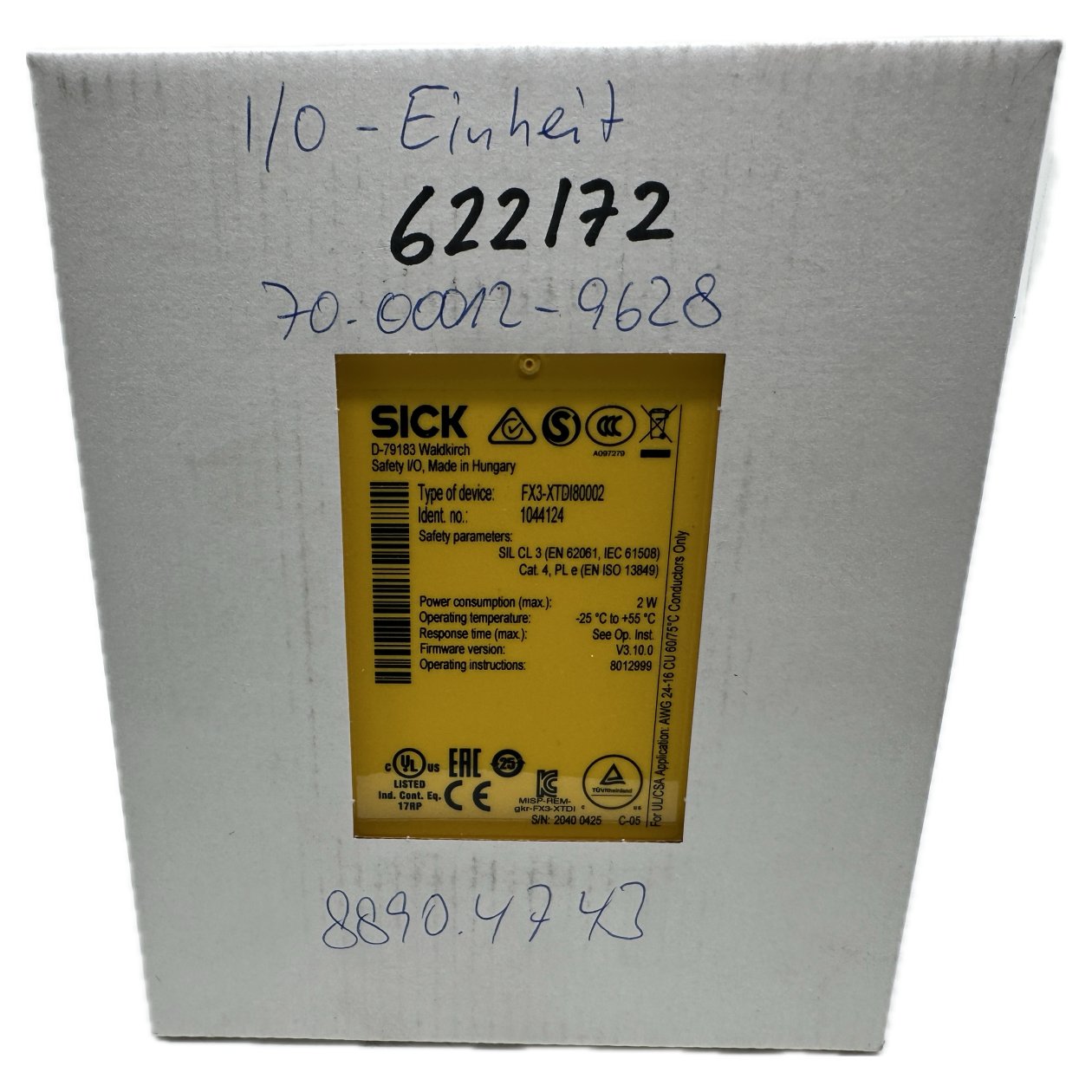 Sicherheitssteuerung Sick FX3-XTDI80002 1044124 Versiegelt_2