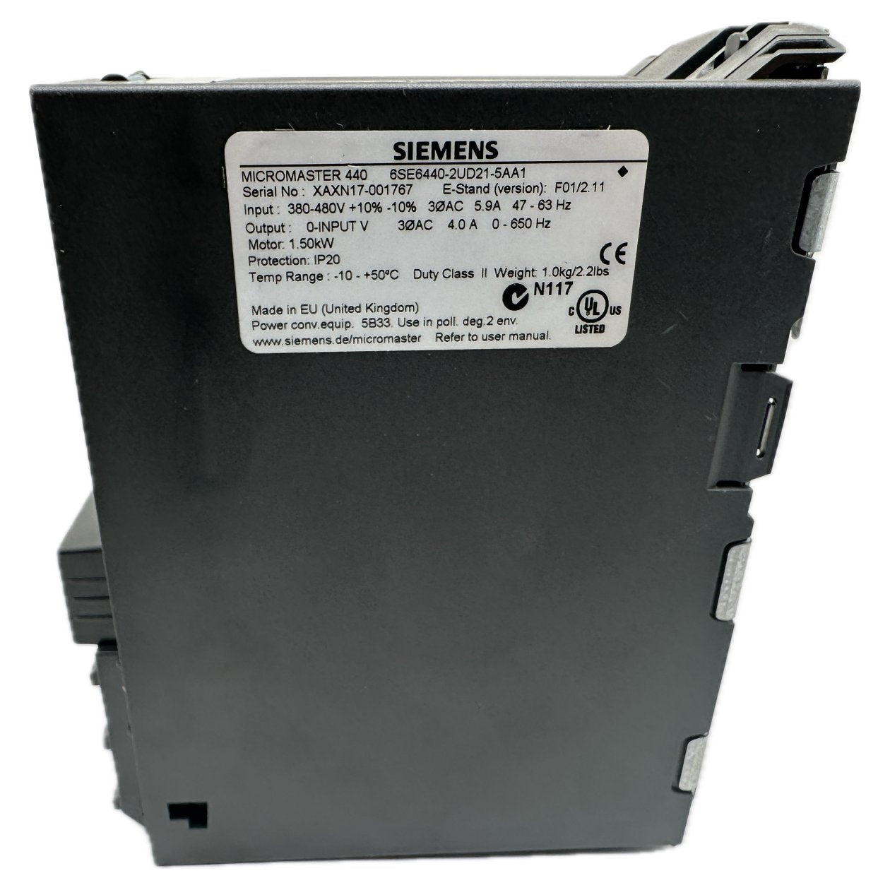 Micromaster 440 Siemens 6SE6440-2UD21-5AA1 1,5KW Deckel fehlt_4