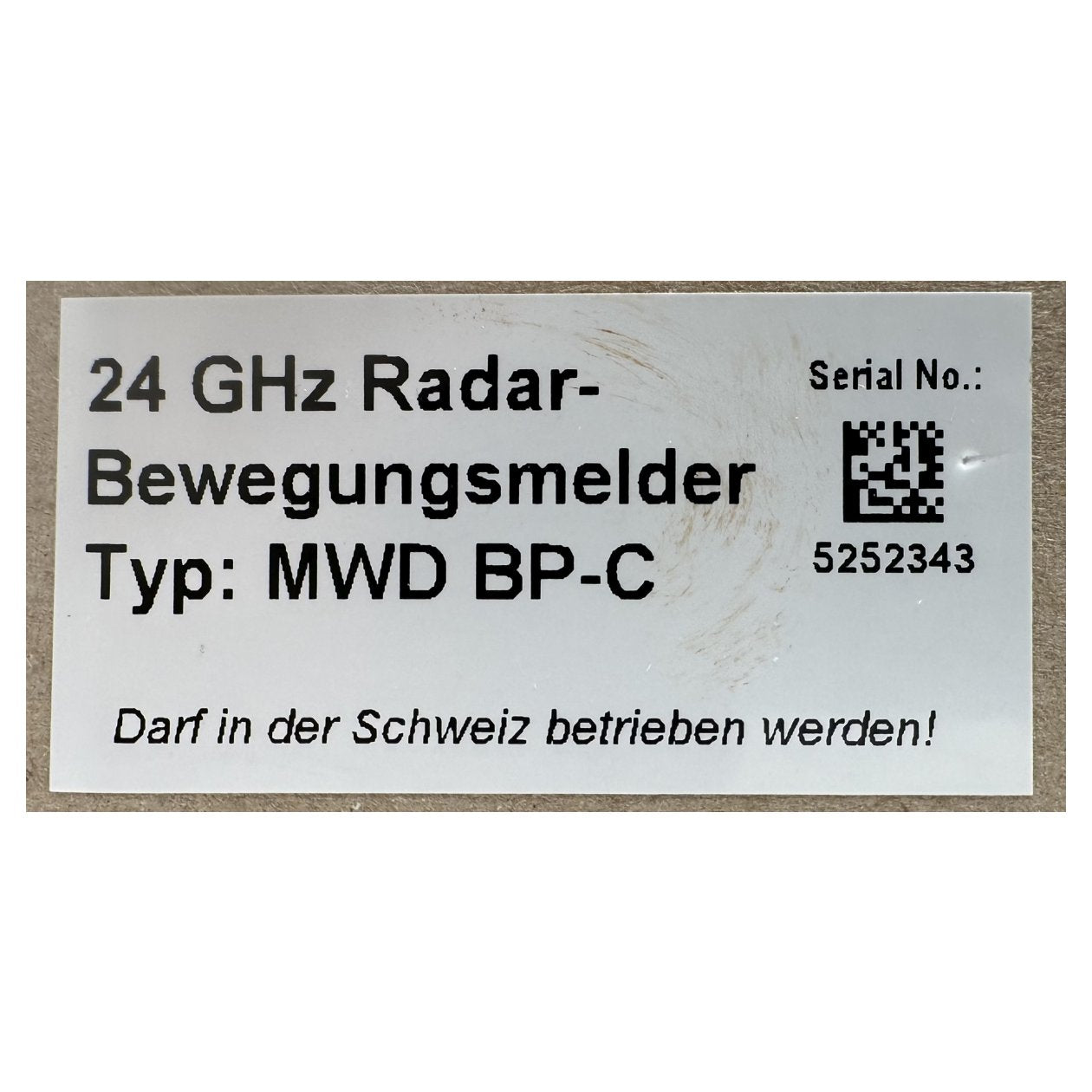 AJ624 Bewegungsmelder Feig Electronic MWD BP PJMMWDBP 6633A-MWDBP OVP_4