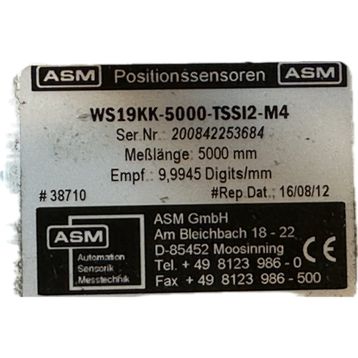 ASM WS19KK-5000-TSSI2-M4-4