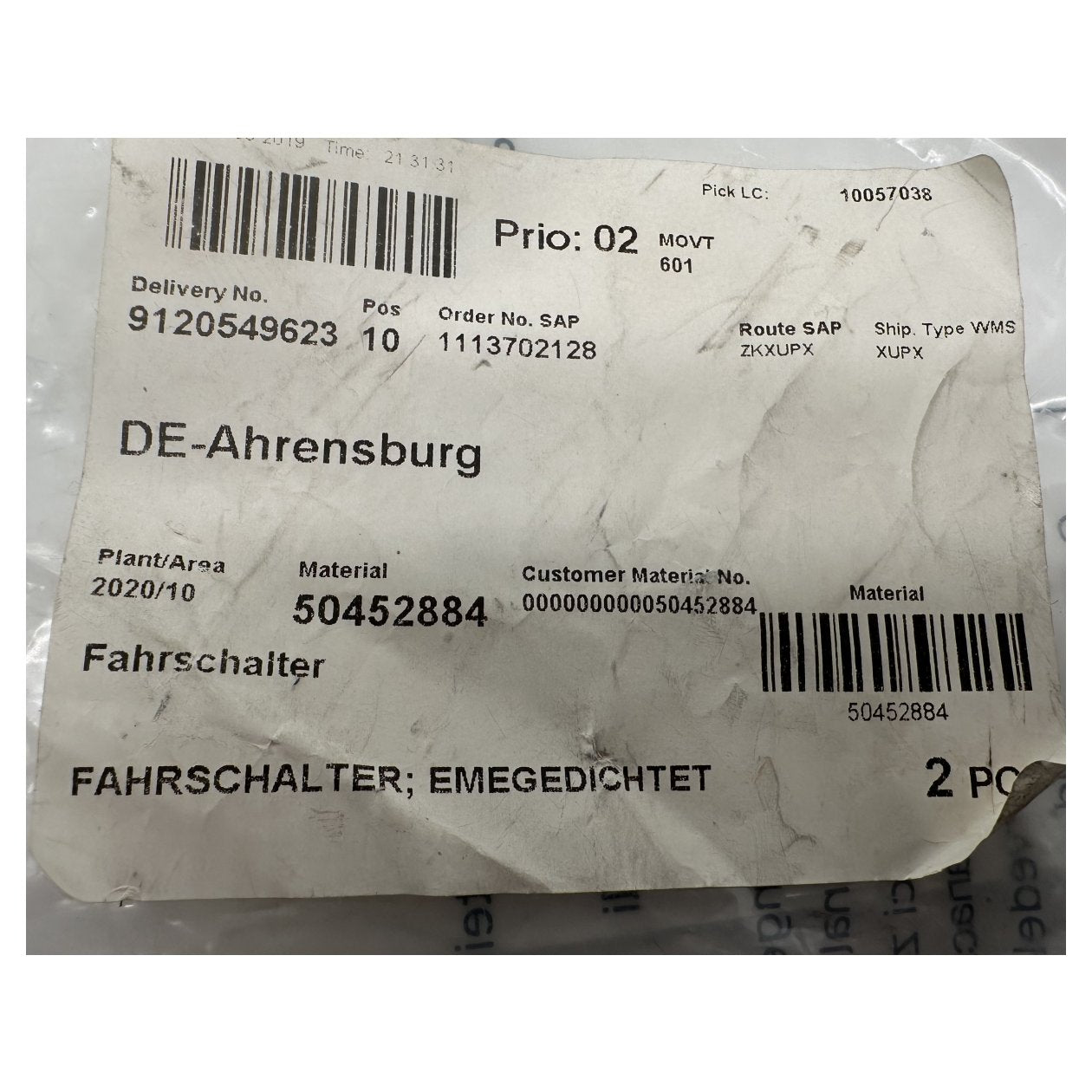 AJ639 Gabelstapler Fahrschalter Jungheinrich 50452884_3