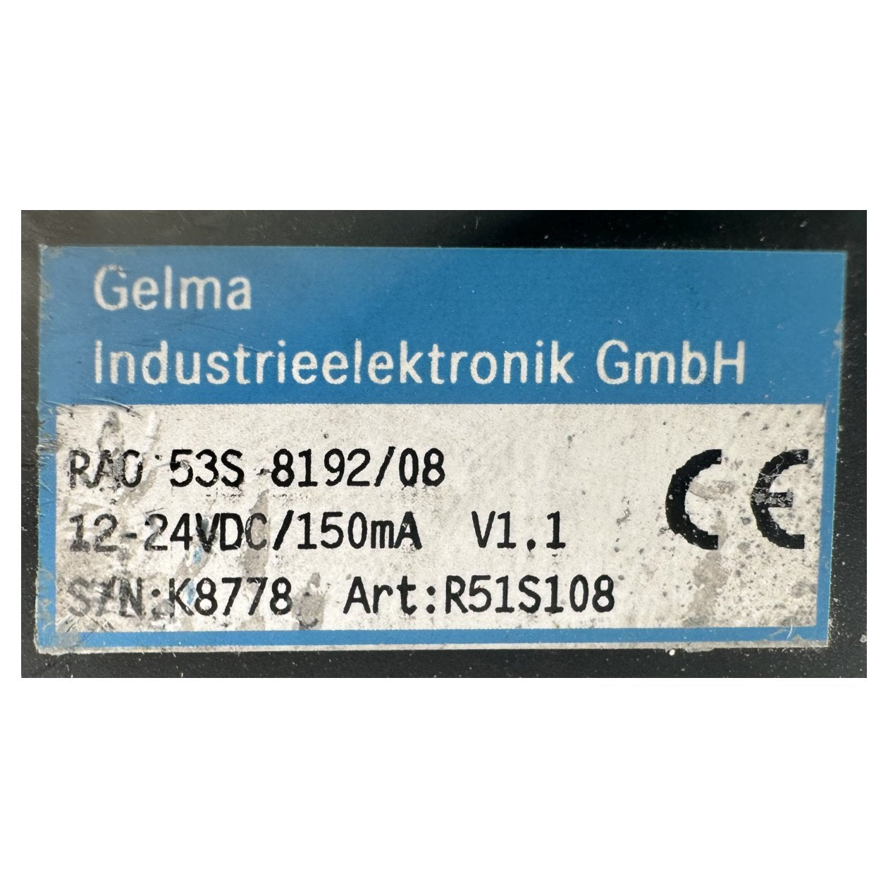 AJ646 Drehgeber Gelma RAO 53S-8192/08_3