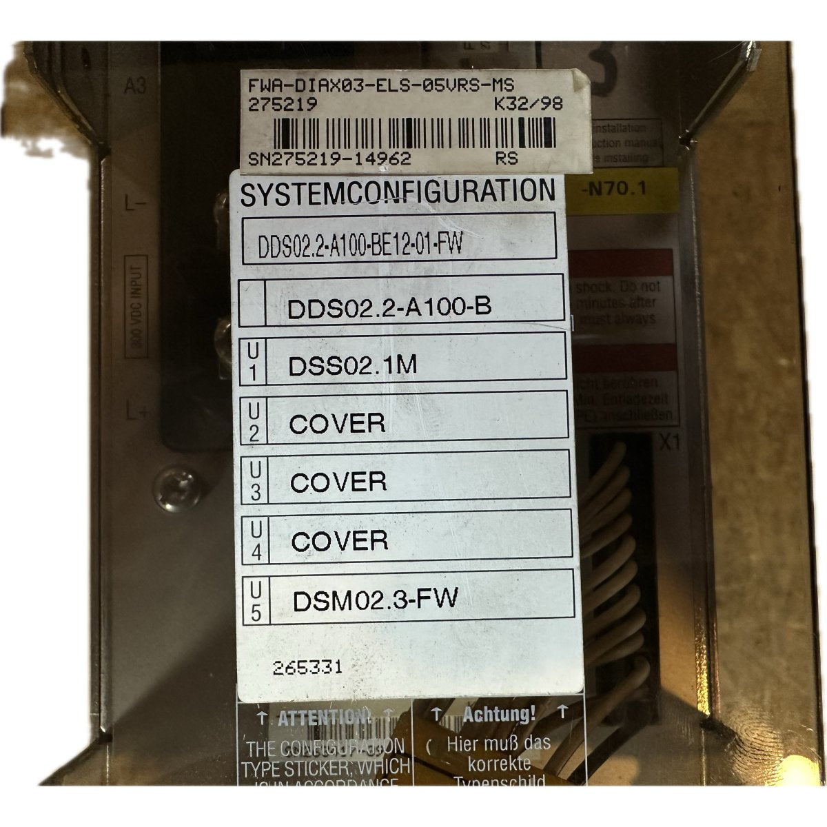 Indramat FWA-DIAX03-ELS-05VRS-MS-4