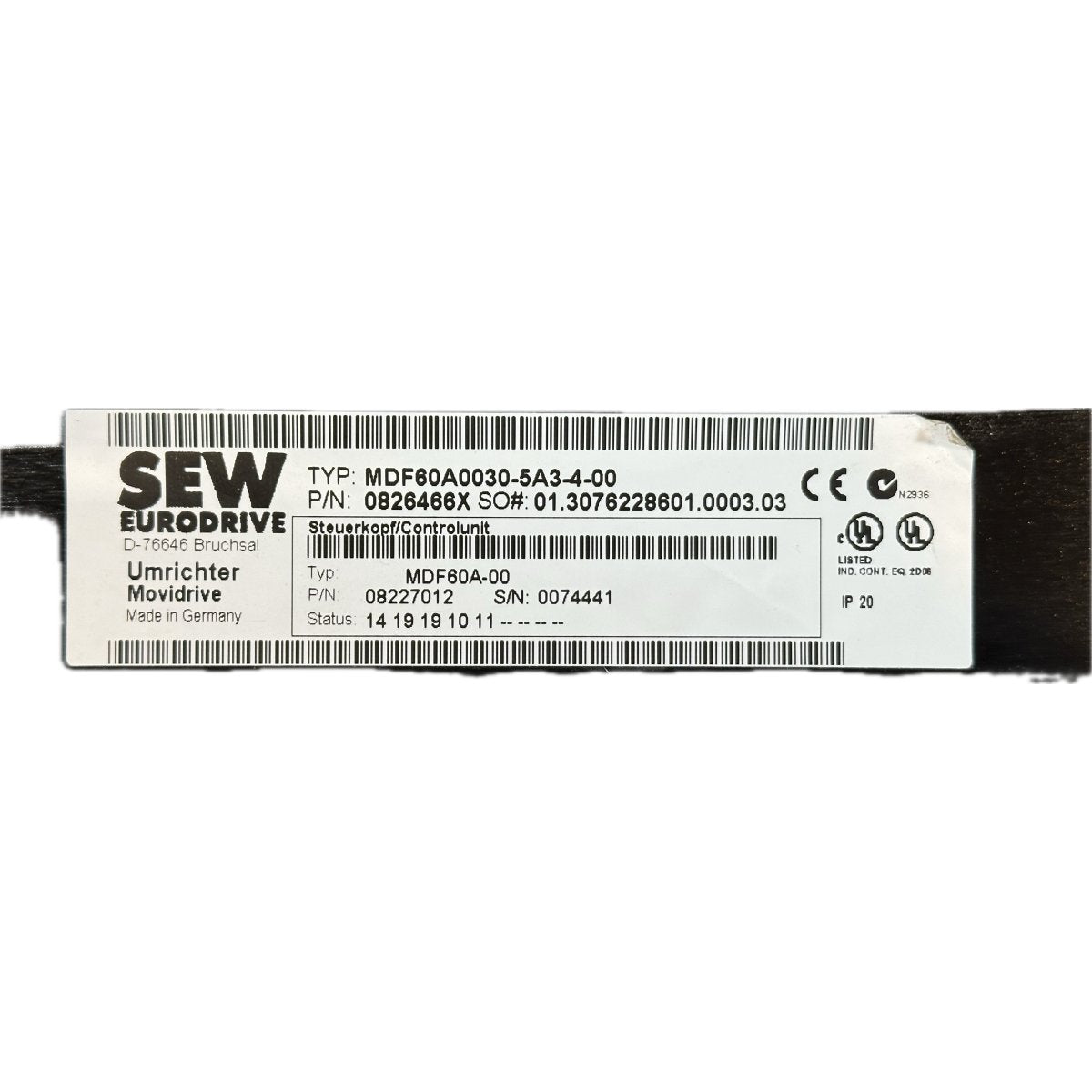SEW MDF60A0030-5A3-4-00-3