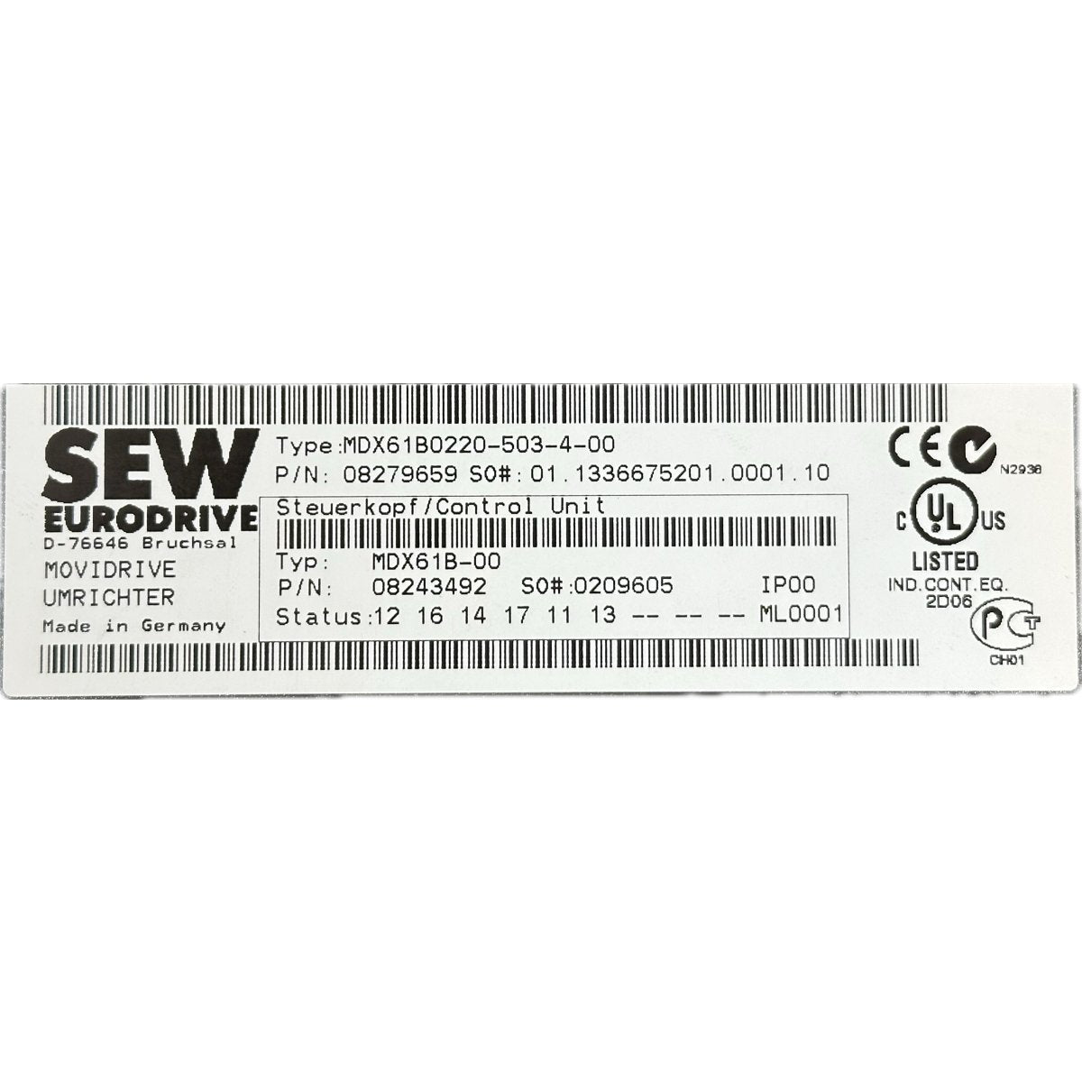 SEW MDX61B0220-5A3-4-00-3