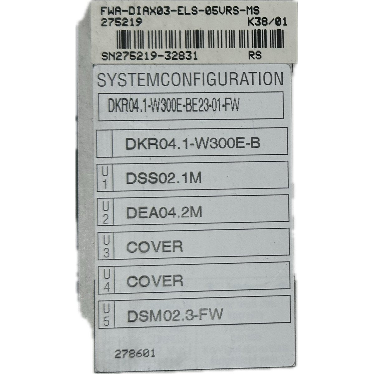 Indramat FWA-DIAX03-ELS-05VRS-MS-4