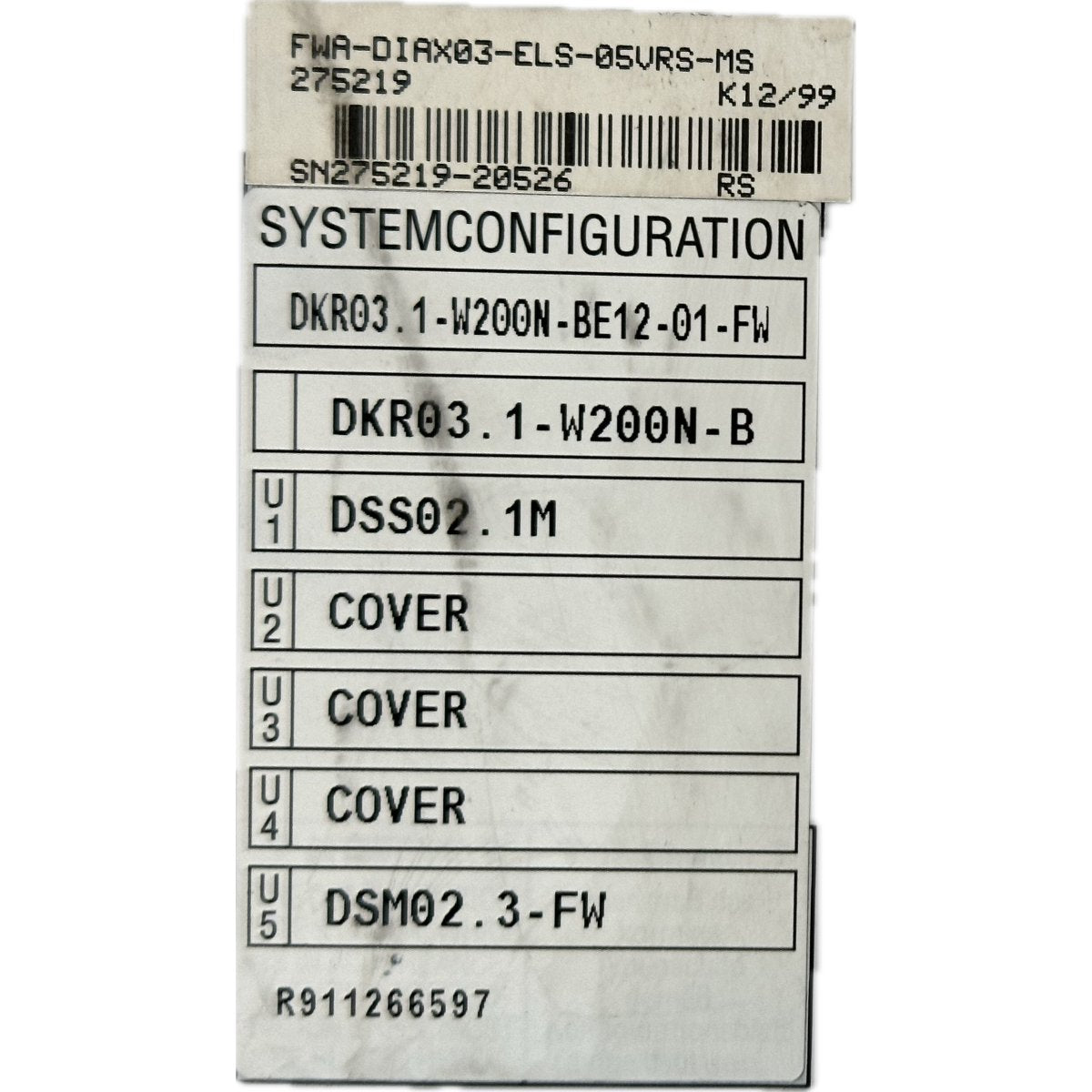 Indramat FWA-DIAX03-ELS-05VRS-MS-4