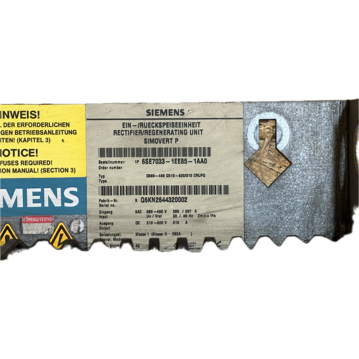 Siemens 6SE7033-1EE85-1AA0-4