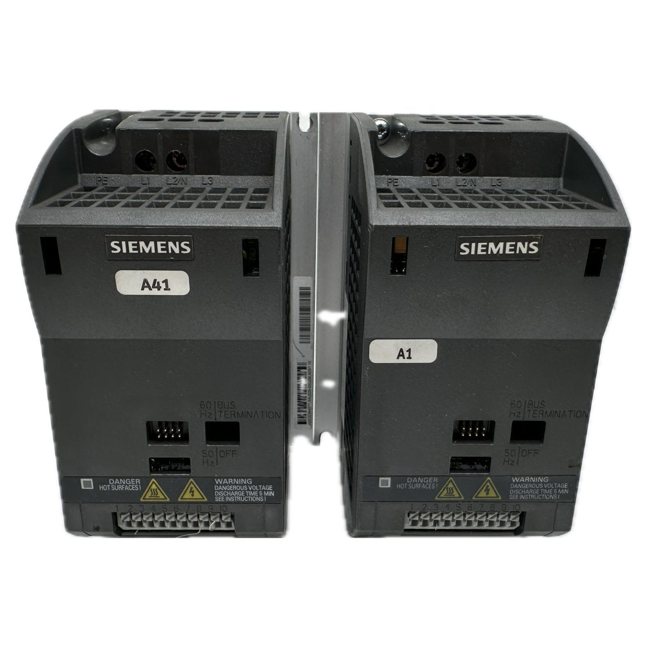 AJ874 Posten 2 Stück Frequenzumrichter Siemens 6SL3211-0AB12-5BA1