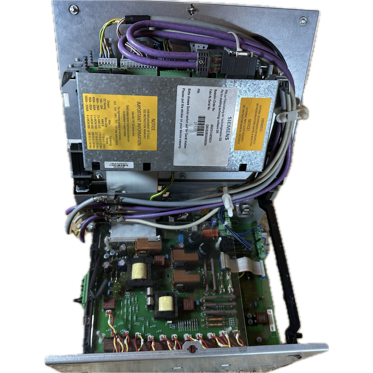 Siemens 6RA7013-6DV62-0-Z-3