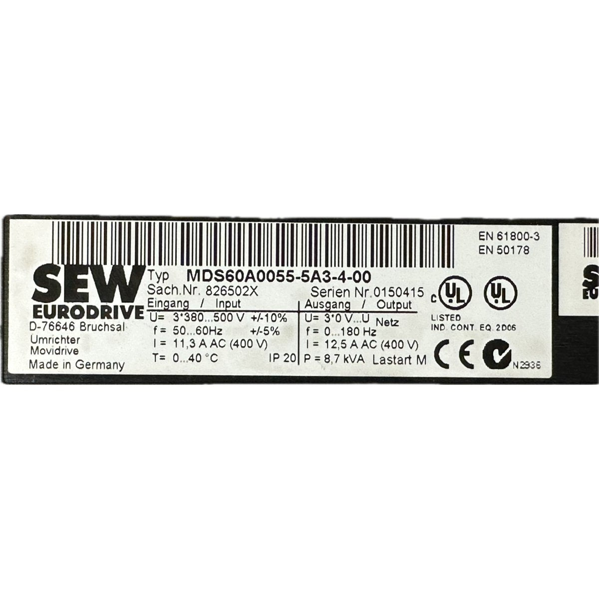 SEW MDS60A0055-5A3-4-00-3