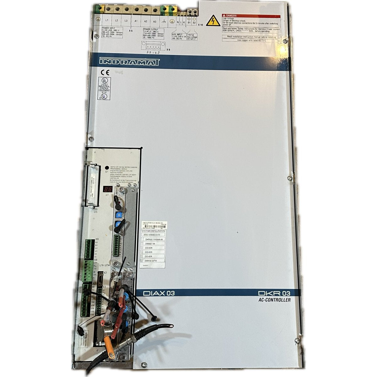 AJ98 Indramat Rexroth DKR03.1-W200N-BE12-01-FW FWA-DIAX03-ELS-05VRS-MS