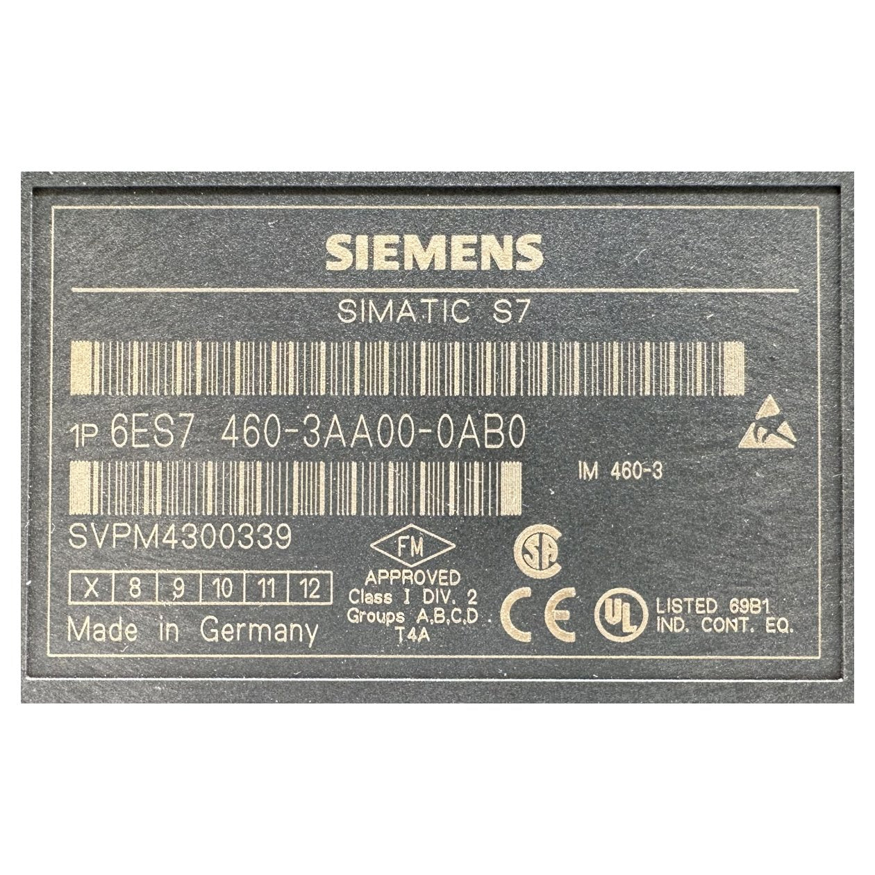 BJ103 Simatic S7 Siemens 6ES7 460-3AA00-0AB0 6ES7460-3AA00-0AB0_3