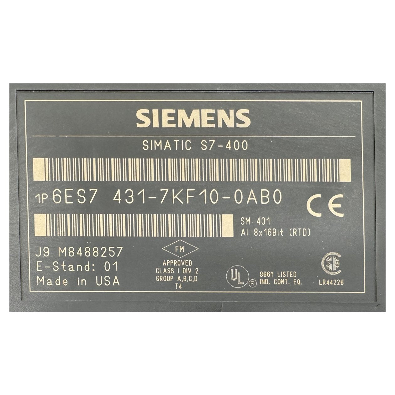 BJ109 Simatic S7-400 Siemens 6ES7431-7KF10-0AB0 6ES7 431-7KF10-0AB0_3