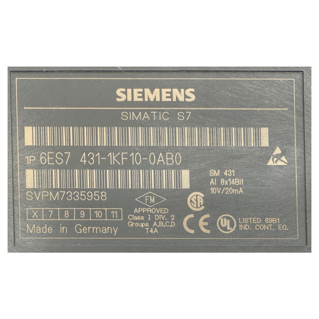 BJ110 Simatic S7 Siemens 6ES7 431-1KF10-0AB0 6ES7431-1KF10-0AB0_3