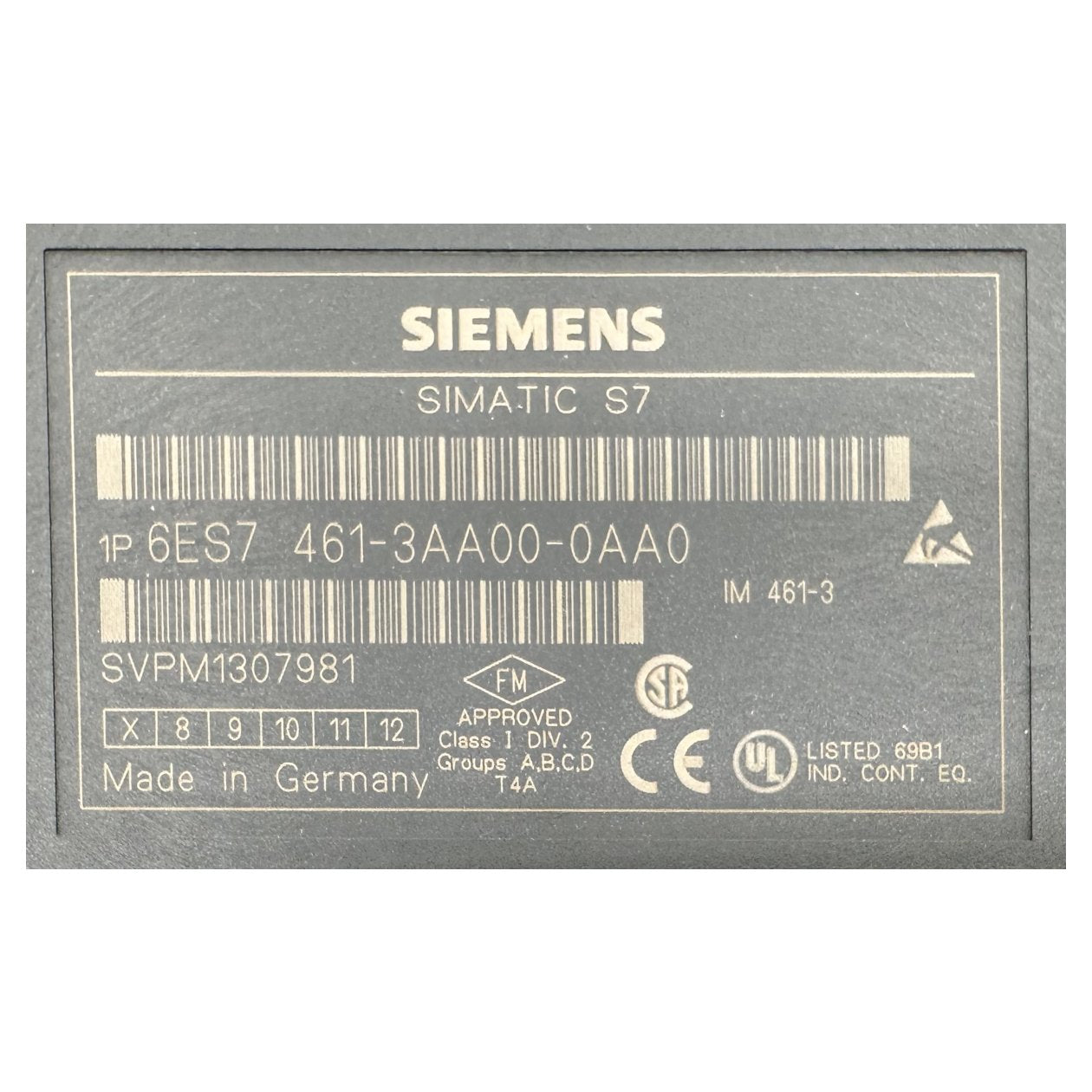 BJ116 Simatic S7 Siemens 6ES7461-3AA00-0AA0 6ES7 461-3AA00-0AA0 E7_3