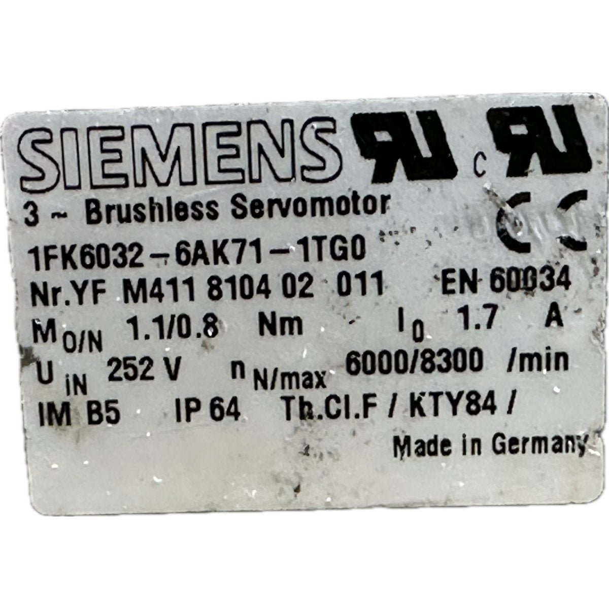 Siemens 1FK6032-6AK71-1TG0-4