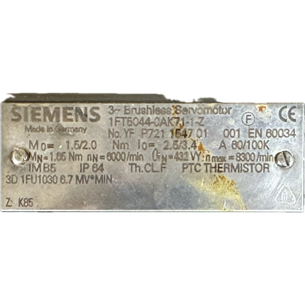 Siemens 1FT5044-0AK71-1-Z-4