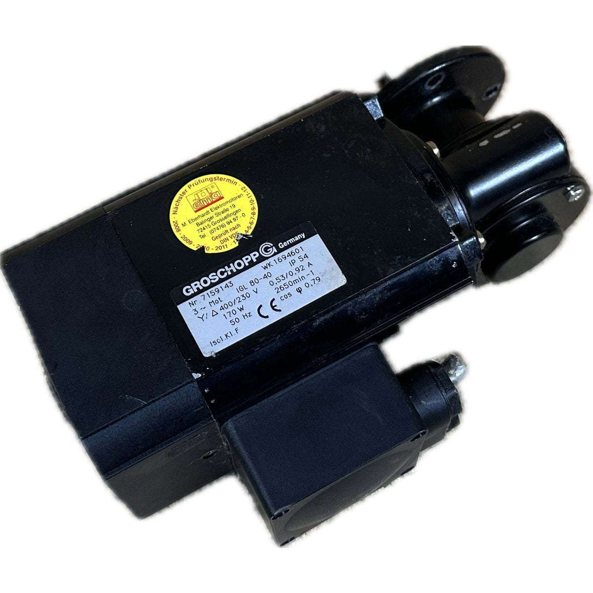 BJ20 Getriebemotor Groschopp 1694601 D12 L30 3 Ph 400V AC 35 U/min