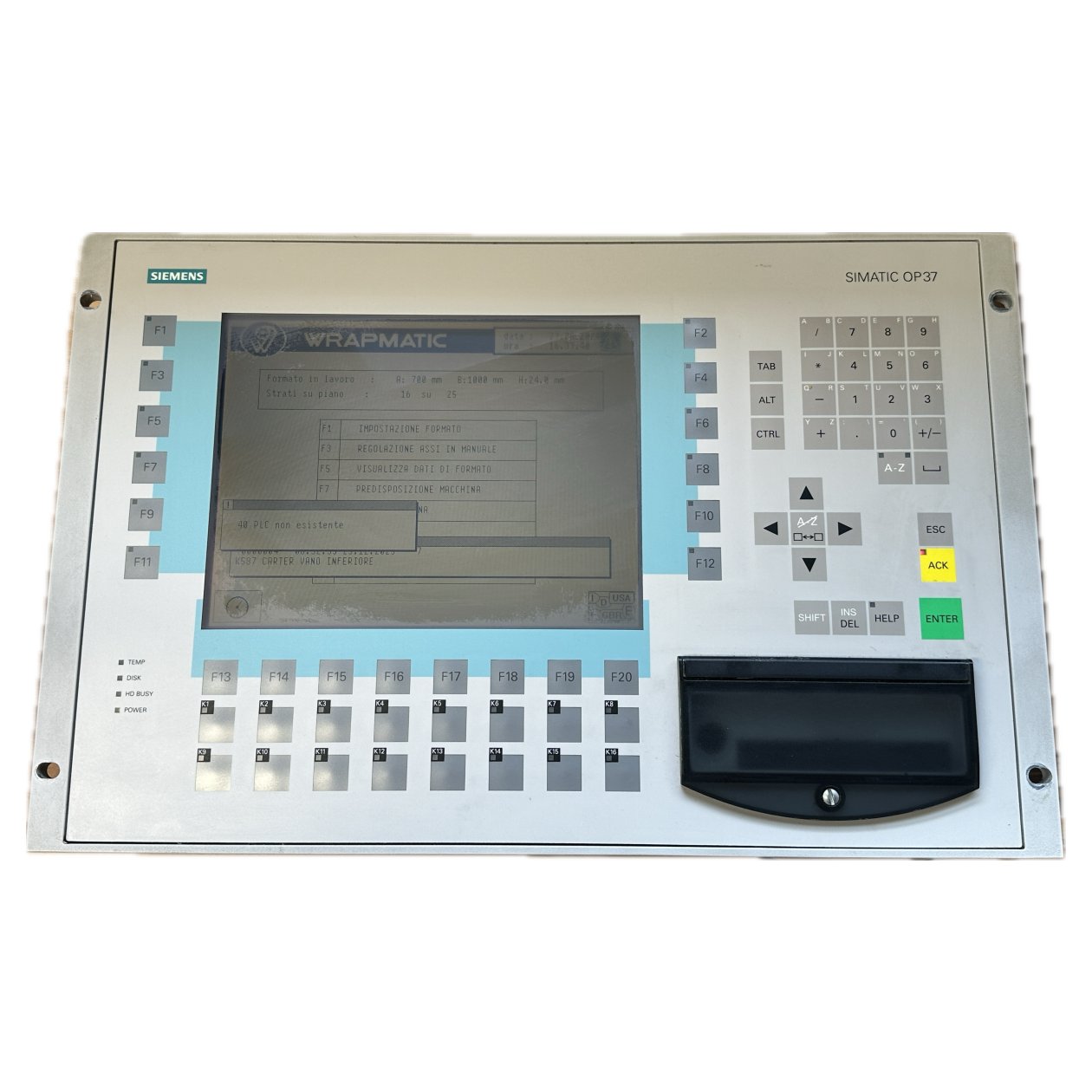 BJ228 Bedienpanel OP37 Siemens 6AV3637-1LL00-0BX0 6AV3 637-1LL00-0BX0