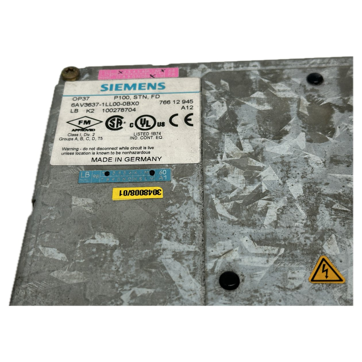 Bedienpanel OP37 Siemens 6AV3637-1LL00-0BX0 6AV3 637-1LL00-0BX0_5