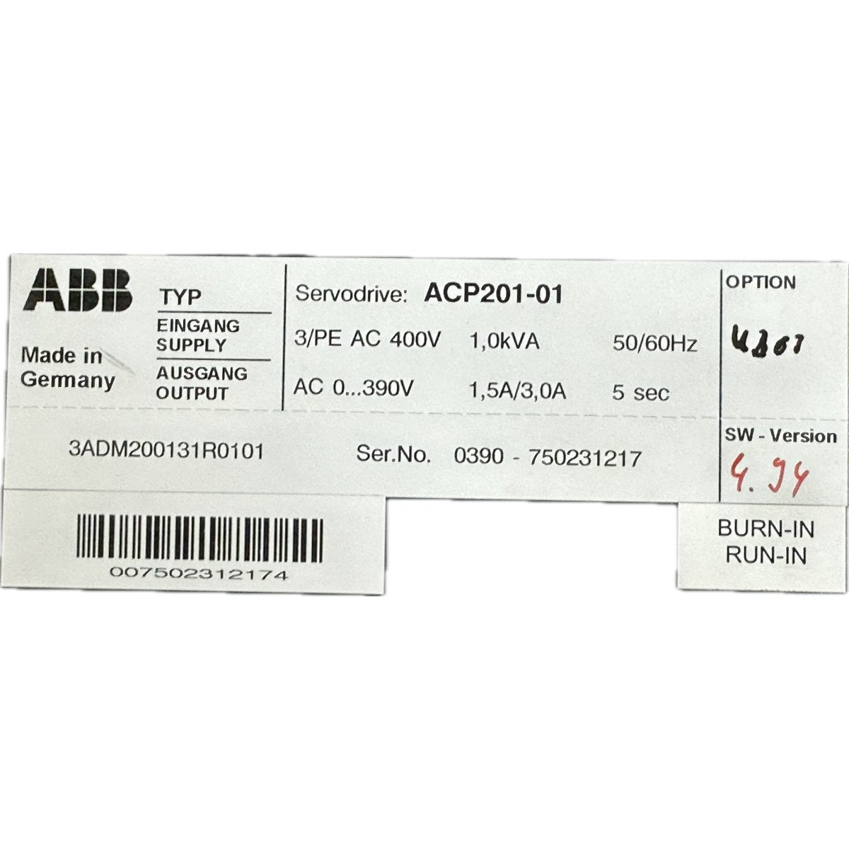 ABB ACP201-01-4