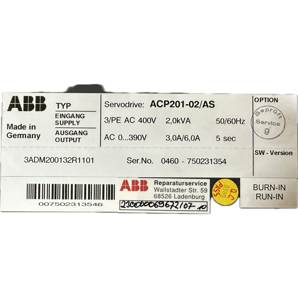 ABB ACP201-02/3ADM200132R1101-4