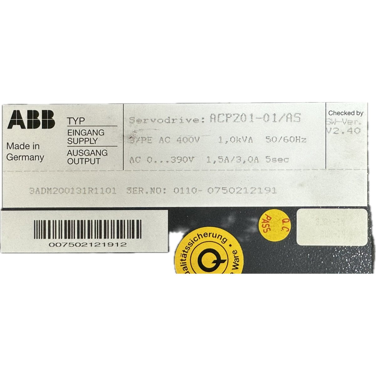 ABB ACP201-01/AS-4