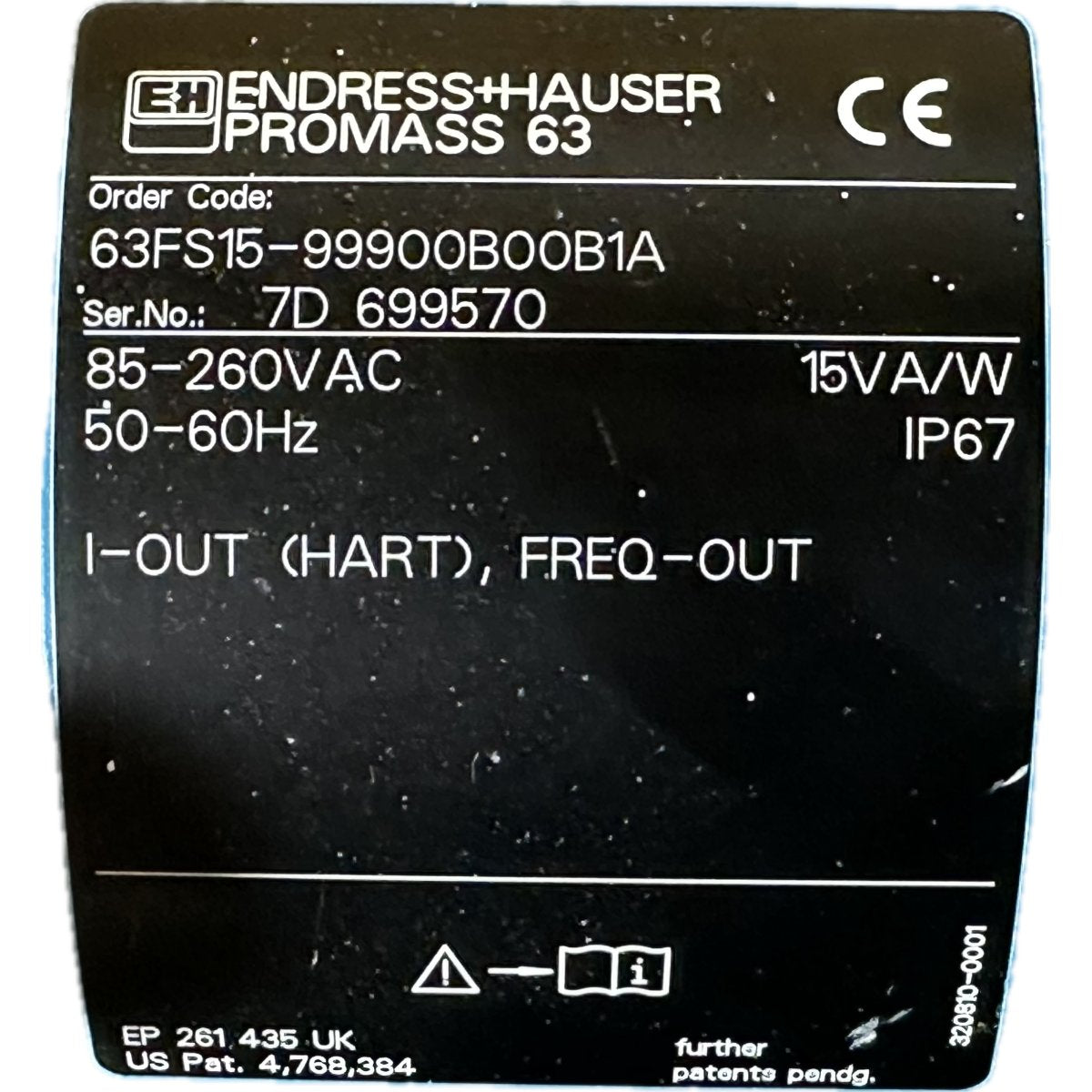 Endress Hauser 63FS15-99900B00B1A-4