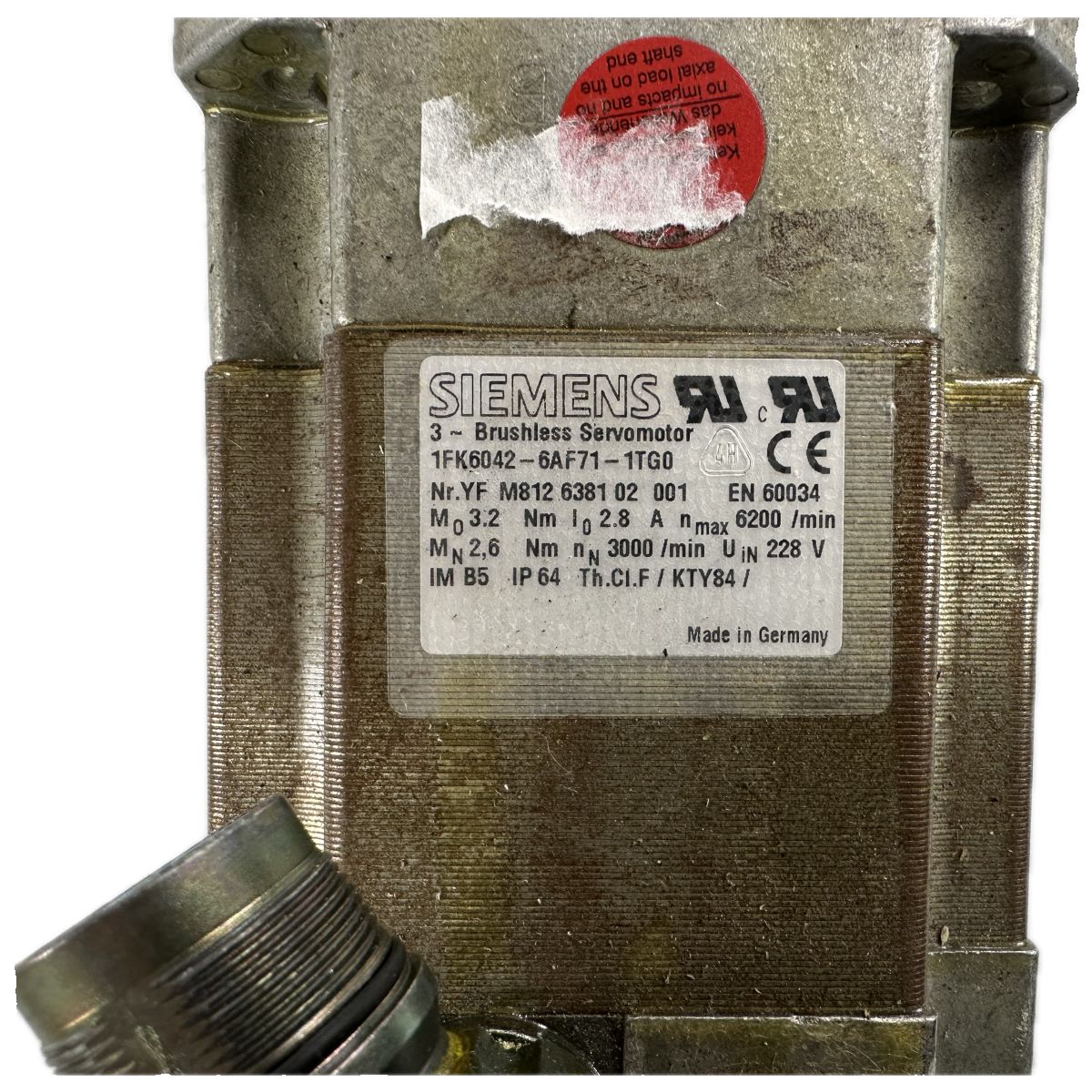 BJ58 Servomotor Siemens 1FK6042-6AF71-1TA-4