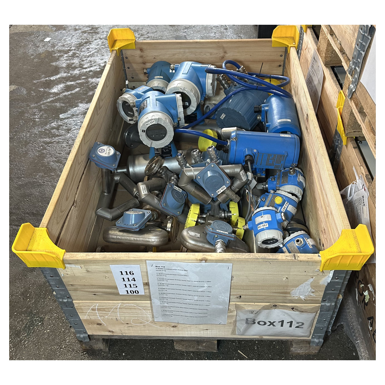 Box MJ112 Endress+Hauser Micro Motion Krohne Durchfluss- und Druckmesser