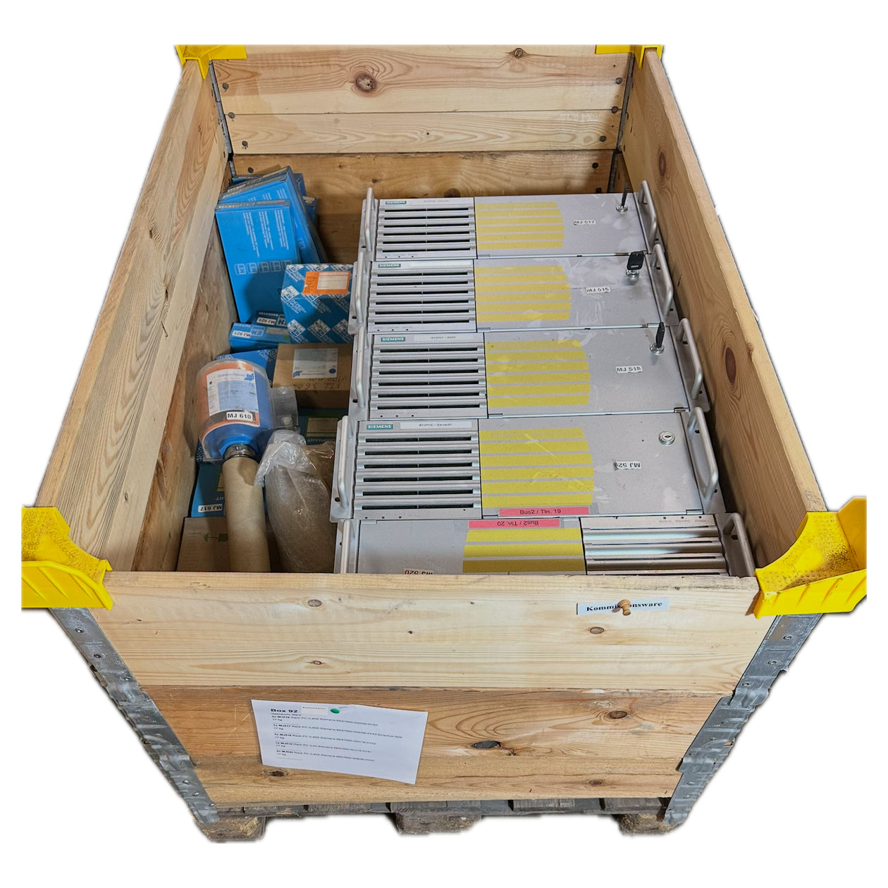Box MJ92 Posten Siemens Rack PCs Endress+Hauser Füllstandsmesser Steuerkarten