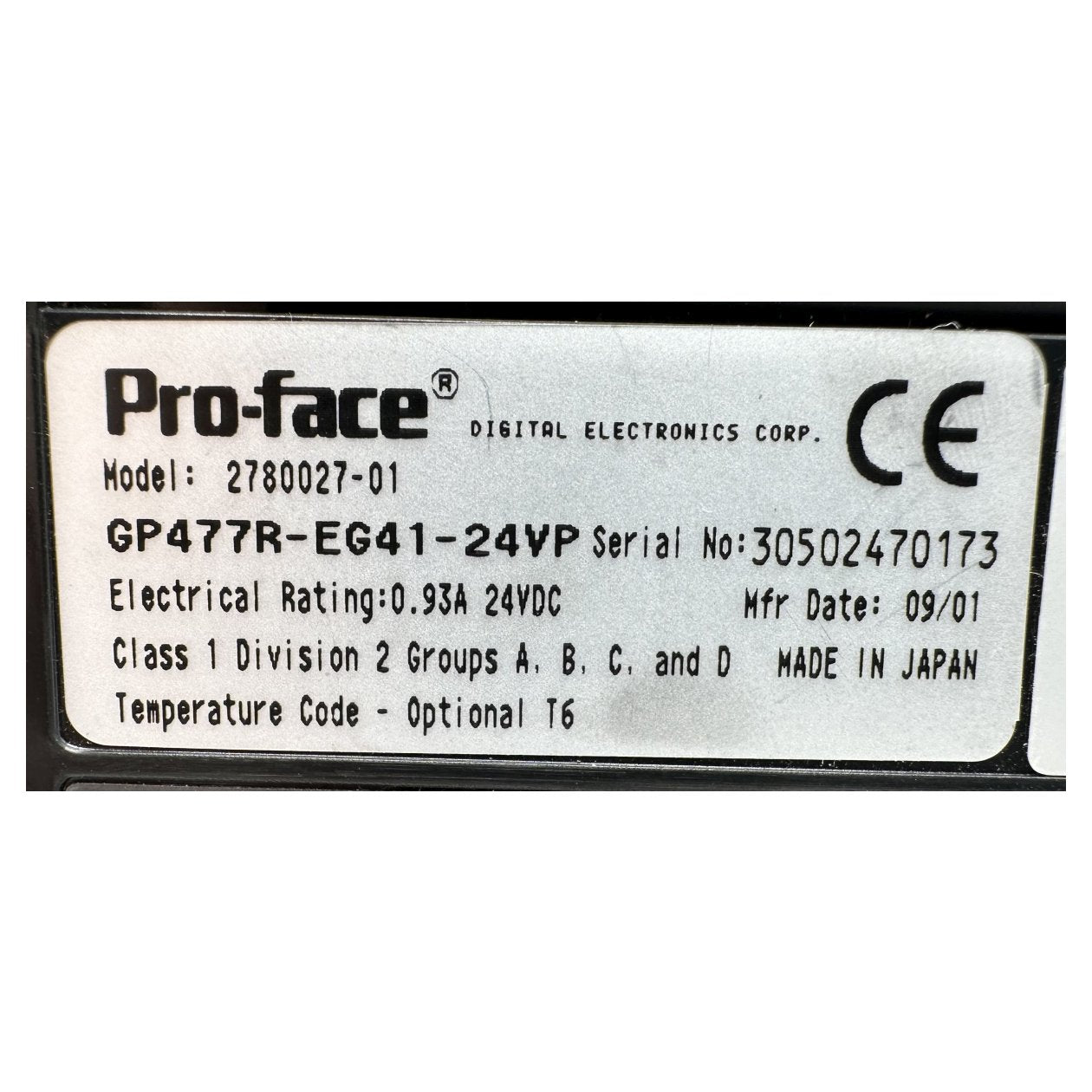 DJ1006 Touchbildschirm Pro-face GP477R-EG41-24VP_3