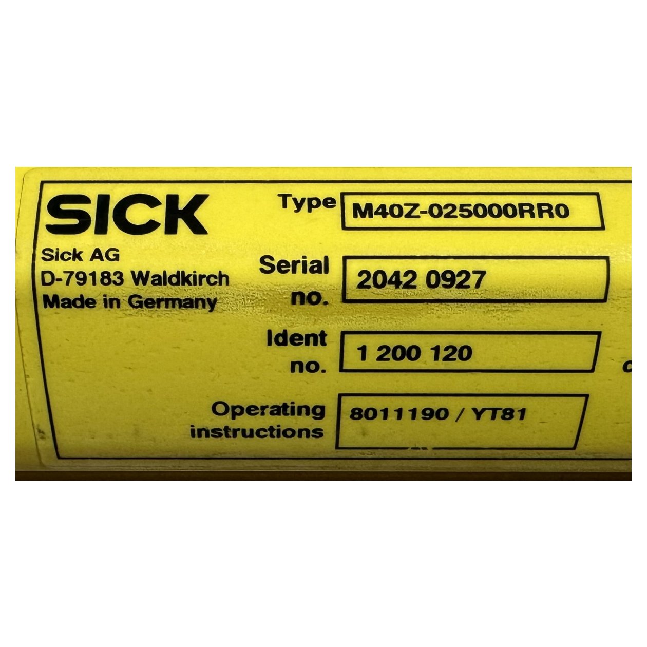 DJ1065 Lichtschranke Sick M40Z-025000RR0_2