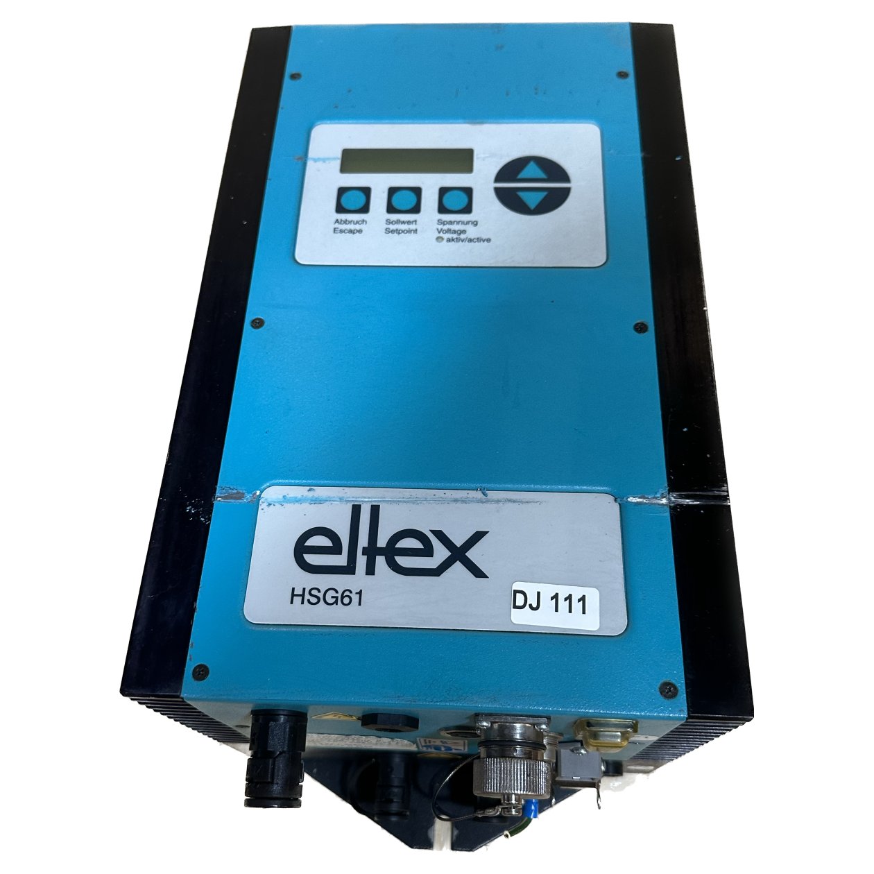 DJ111 Hochspannungsnetzteil Eltex HSG61/EX12A 0-27KV Lackschaden