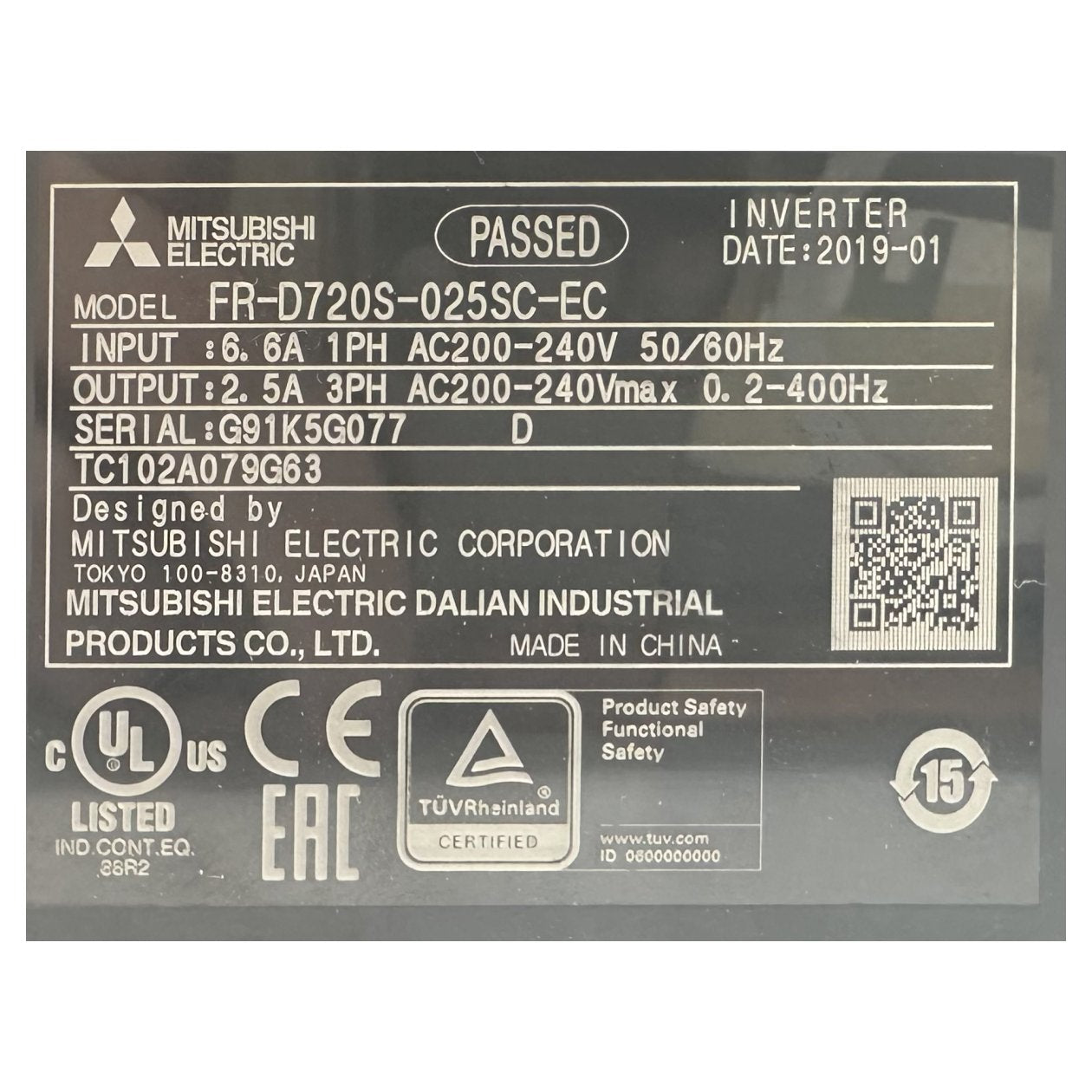 DJ253 Inverter Mitsubishi Electric FR-0720S-0255C-EC_4