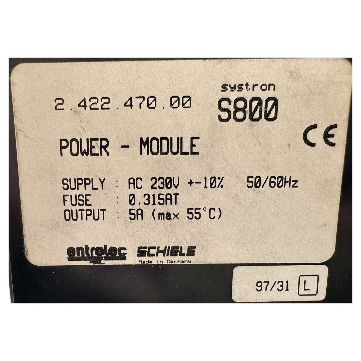 DJ297 Power Module Schiele systron S800 2.422.470.00 Gehäuse Defekt_5