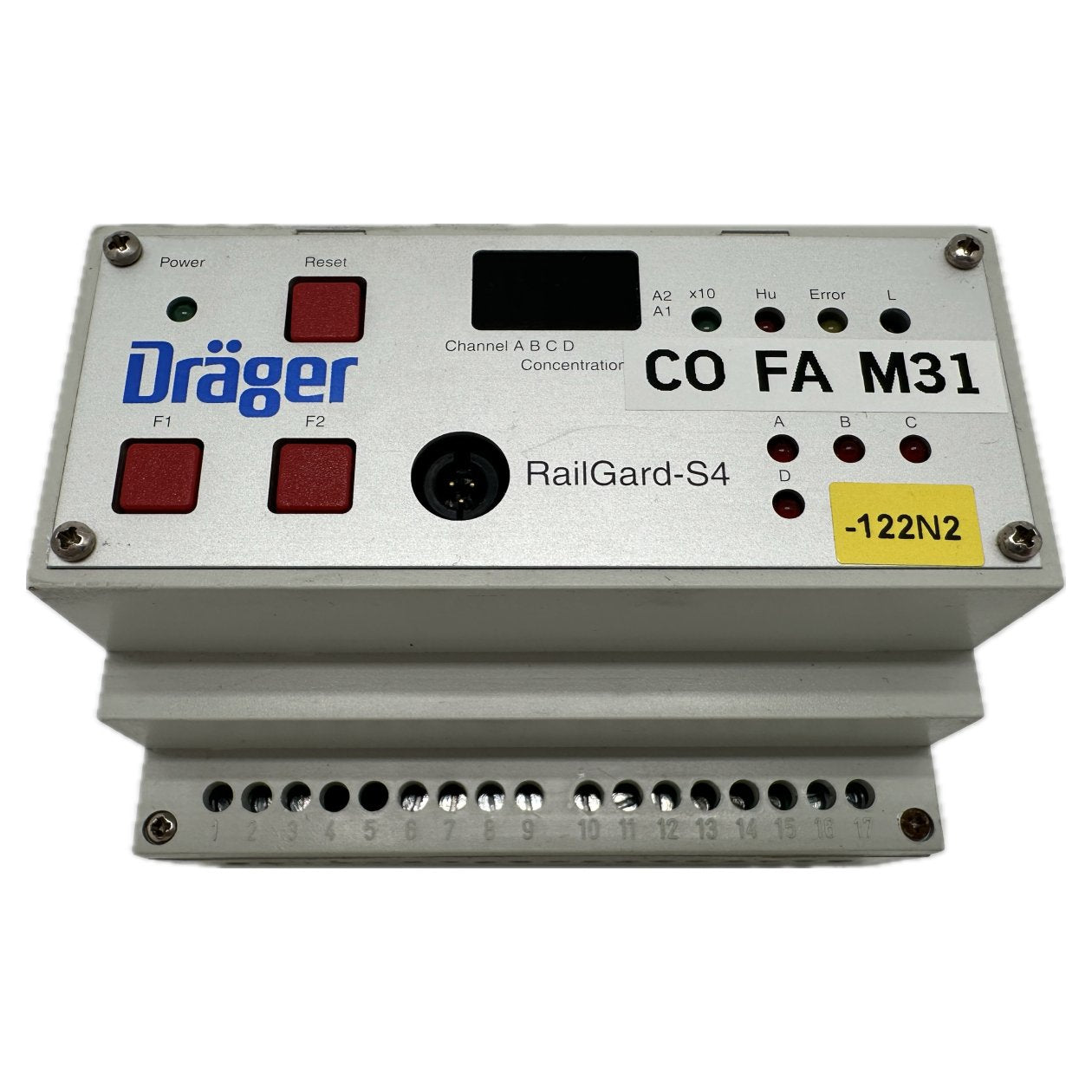 DJ389 Steuergerät Gaswarnzentrale Dräger RailGard-S4