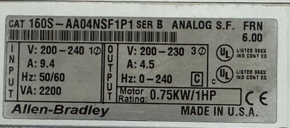 Allen-Bradley 160S-AA04NSF1P1-4