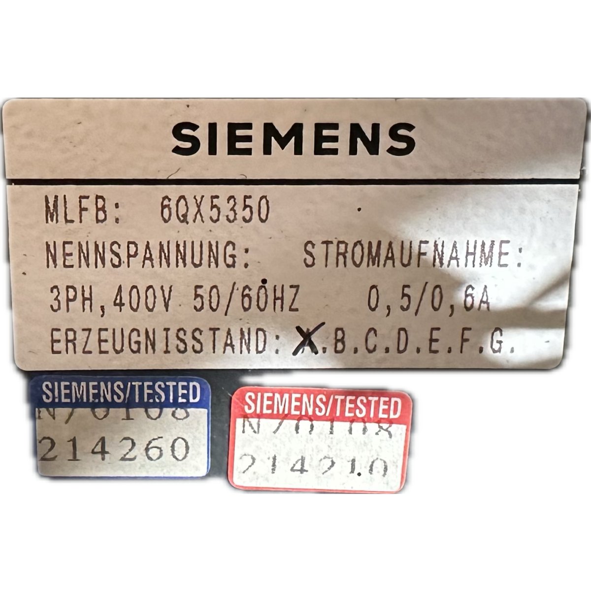 Siemens 6QX5350-4