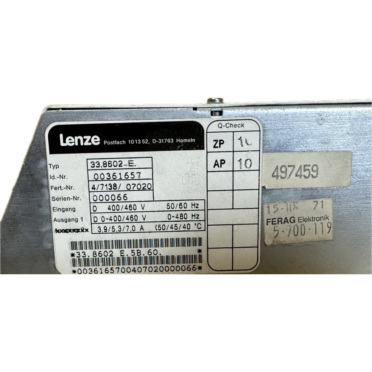 Lenze 33.8602-4