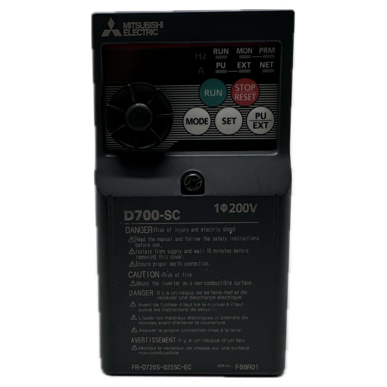 DJ569 Inverter Mitsubishi FR-0720S-025SC-ED D700-SC_3