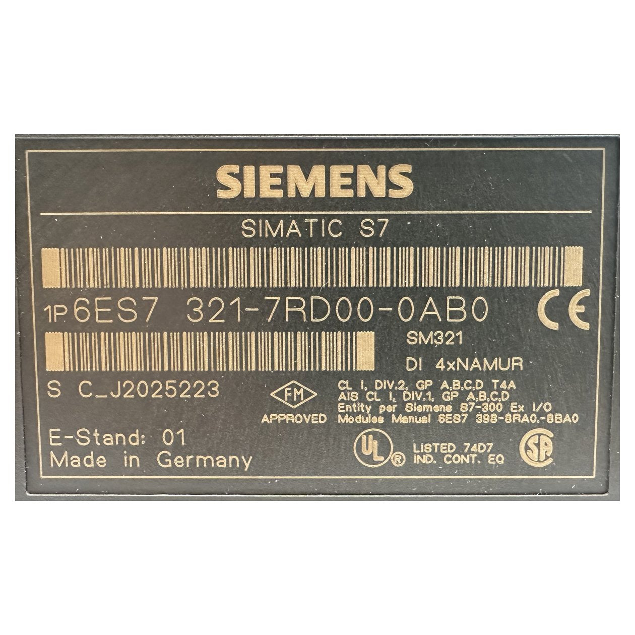 DJ578 Posten 8 Stück Simatic S7 Siemens 6ES7 321-7RD00-0AB0 E1_5