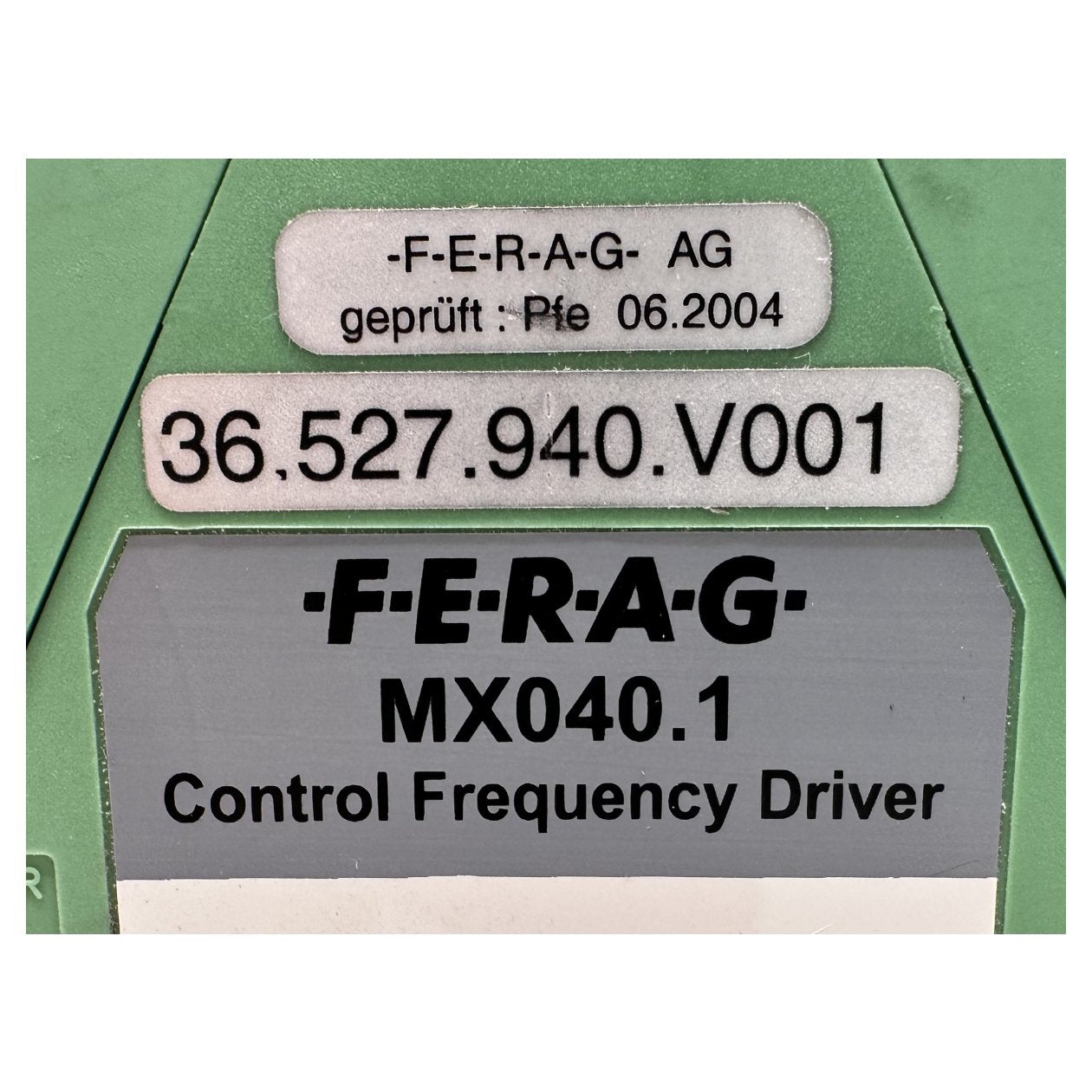 DJ62 Control Frequency Driver Ferag MX040.1_4