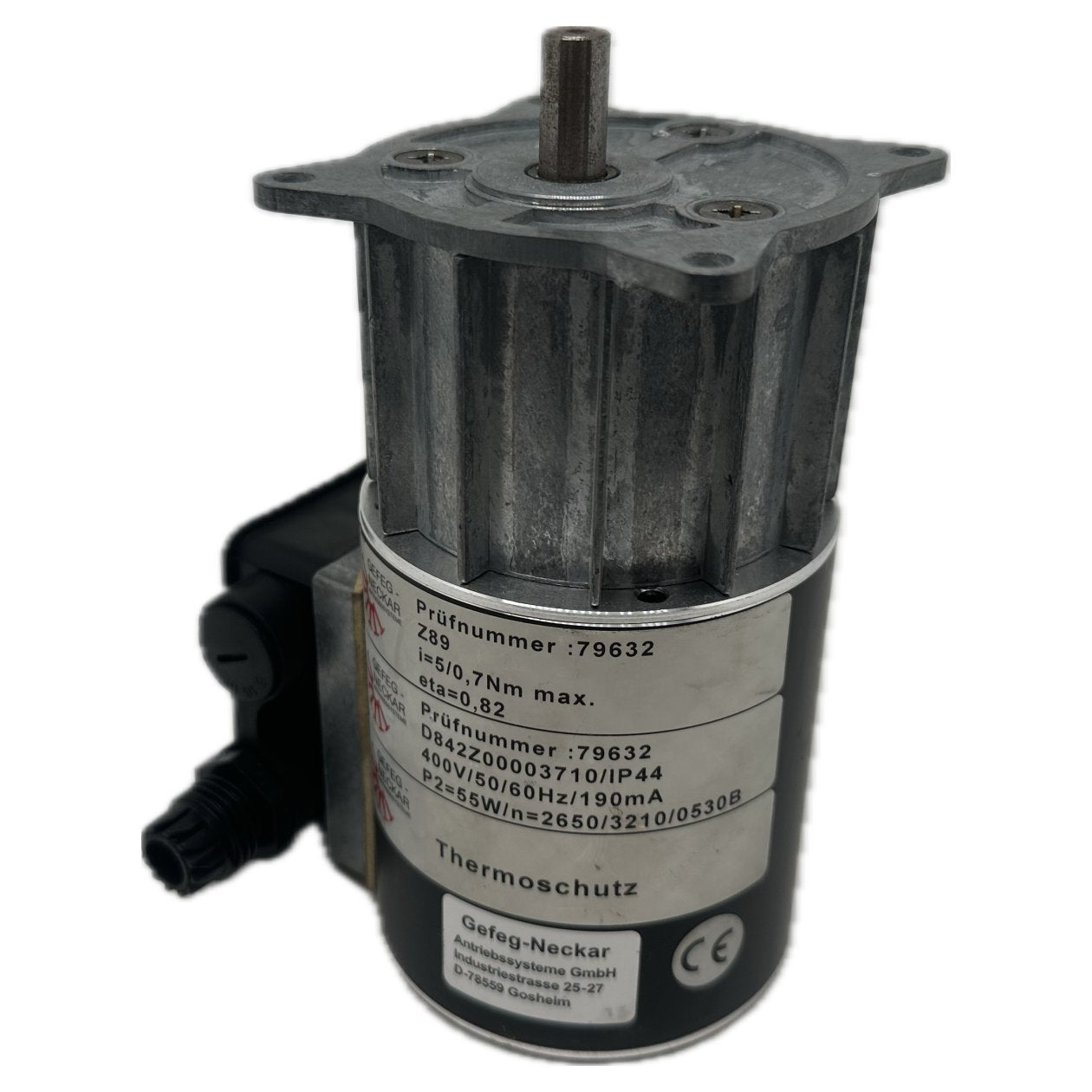 DJ630 Servomotor Gefeg-Neckar D842Z00003710 IP44 400V AC 530U/min 55W